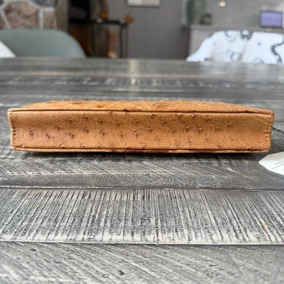 NWT Vintage Corbeau Curio Ostrich Kisslock Clutch - Picture 6 of 11